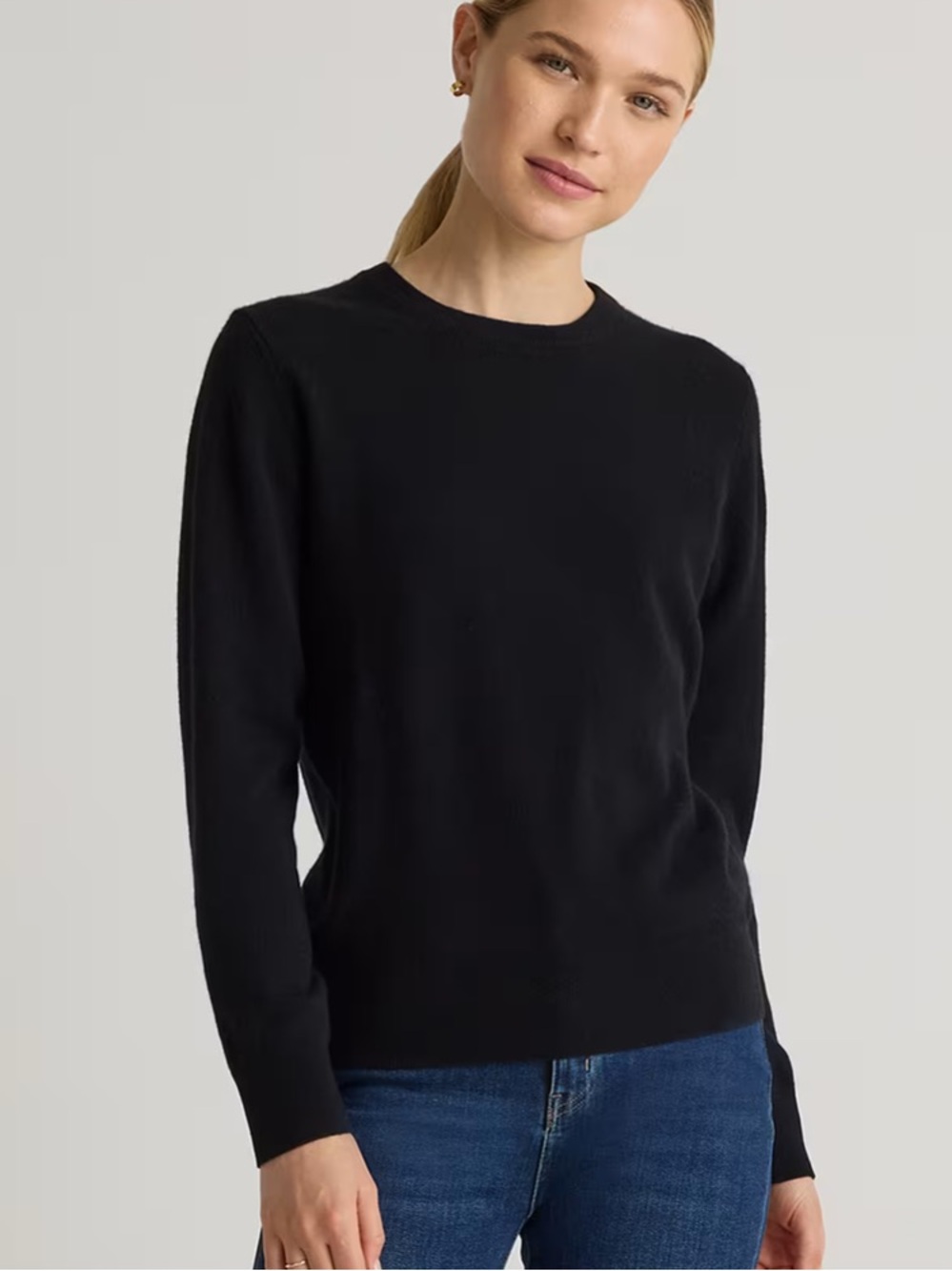 Quince Mongolian Cashmere Crewneck Sweater